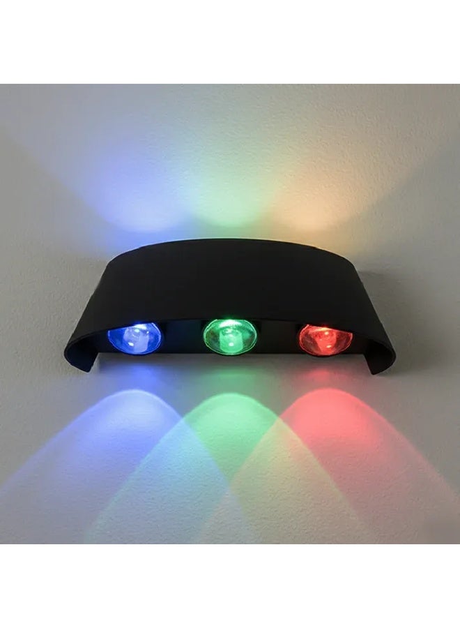 ابليك حائط مودرن اب داون (6 وات - إضاءة ملونة RGB - لون لايت -  ورم) 3 مستويات إضاءة - Image 4